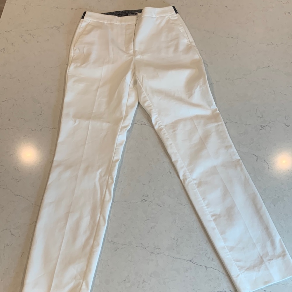 Zara white stretch dress pants